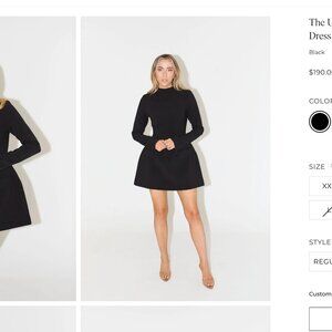 Oddmuse Long Split Sleeve Black Dress